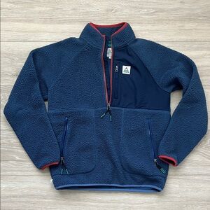 Women's Navy Fleece Sweatshirt